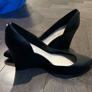 Black Nine West wedge heels. Size 7.5